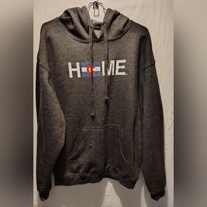 My State Threads Home Colorado State Flag Kangaroo Pocket Hoodie Men's Size M